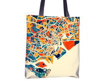 Load image into Gallery viewer, Singapore Map Tote Bag - Malay Peninsula Map Tote Bag 15x15