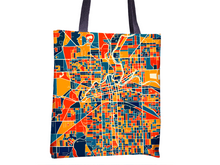 Load image into Gallery viewer, Fort Wayne Map Tote Bag - Indiana Map Tote Bag 15x15