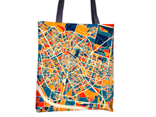 Load image into Gallery viewer, Valencia Map Tote Bag - Spain Map Tote Bag 15x15