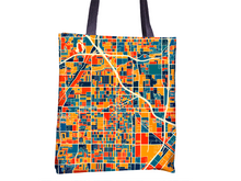 Load image into Gallery viewer, Santa Ana Map Tote Bag - California Map Tote Bag 15x15