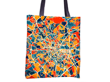 Load image into Gallery viewer, Montpellier Map Tote Bag - France Map Tote Bag 15x15