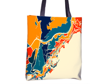 Load image into Gallery viewer, Monaco Map Tote Bag - Montecarlo Map Tote Bag 15x15