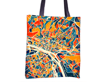 Load image into Gallery viewer, Rouen Map Tote Bag - Normandy Map Tote Bag 15x15