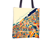 Charger l'image dans la galerie, Cleveland Map Tote Bag - Ohio Map Tote Bag 15x15