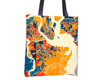 Load image into Gallery viewer, Charleston Map Tote Bag - South Carolina Map Tote Bag 15x15