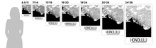 Charger l'image dans la galerie, Affiche cartographique de Honolulu - Style Art Déco