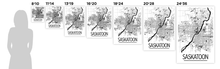 Load image into Gallery viewer, Saskatoon Map Poster - Saskatchewan Map Print - Art Deco Series