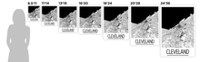 Charger l'image dans la galerie, Affiche cartographique de Cleveland - Style Art Déco