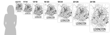 Load image into Gallery viewer, Lexington Map Poster - usa Map Print - Art Deco Series