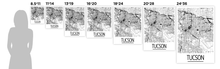 Load image into Gallery viewer, Tucson Map Poster - usa Map Print - Art Deco Series