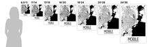 Load image into Gallery viewer, Mobile Map Poster - usa Map Print - Art Deco Series