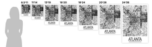 Charger l'image dans la galerie, Affiche cartographique de Atlanta - Style Art Déco