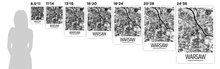Load image into Gallery viewer, Warsaw Map Poster - Map Print - Art Deco Series
