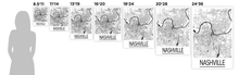 Load image into Gallery viewer, Nashville Map Poster - usa Map Print - Art Deco Series