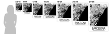 Charger l'image dans la galerie, Affiche cartographique de Barcelone - Style Art Déco