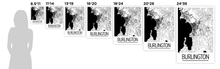 Charger l'image dans la galerie, Affiche cartographique de Burlington - Style Art Déco