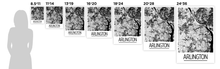 Charger l'image dans la galerie, Affiche cartographique de Arlington VA - Style Art Déco