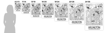 Charger l'image dans la galerie, Affiche cartographique de Arlington - Style Art Déco