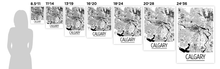 Charger l'image dans la galerie, Affiche cartographique de Calgary - Style Art Déco