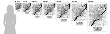 Load image into Gallery viewer, Toledo Map Poster - usa Map Print - Art Deco Series