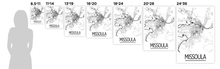 Load image into Gallery viewer, Missoula Map Poster - Montana Map Print - Art Deco Series