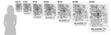 Load image into Gallery viewer, Oklahoma City Map Poster - usa Map Print - Art Deco Series