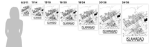 Load image into Gallery viewer, Islamabad Map Poster - pakistan Map Print - Art Deco Series