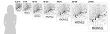 Load image into Gallery viewer, Knoxville Map Poster - tennessee Map Print - Art Deco Series