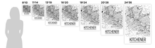 Load image into Gallery viewer, Kitchener Ontario Map Poster - Ontario Map Print - Art Deco Series