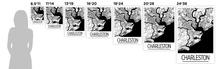 Charger l'image dans la galerie, Affiche cartographique de Charleston - Style Art Déco