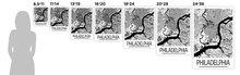 Load image into Gallery viewer, Philadelphia Map Poster - usa Map Print - Art Deco Series