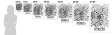 Load image into Gallery viewer, Winnipeg Map Poster - manitoba Map Print - Art Deco Series