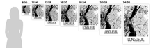 Load image into Gallery viewer, Longueuil Quebec Map Poster - Quebec Map Print - Art Deco Series