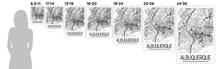 Charger l'image dans la galerie, Affiche cartographique de Albuquerque - Style Art Déco