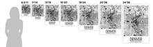 Charger l'image dans la galerie, Affiche cartographique de Denver - Style Art Déco