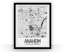 Charger l'image dans la galerie, Anaheim Map Poster - usa Map Print - Art Deco Series