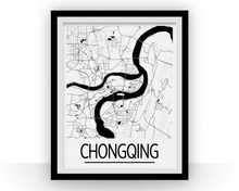 Charger l'image dans la galerie, Chongqing Map Poster - china Map Print - Art Deco Series