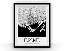 Load image into Gallery viewer, Toronto Map Poster - canada Map Print - Art Deco Series