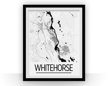 Load image into Gallery viewer, Whitehorse Map Poster - Canada Map Print - Art Deco Series
