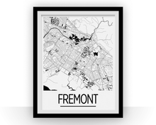 Charger l'image dans la galerie, Fremont Map Poster - usa Map Print - Art Deco Series