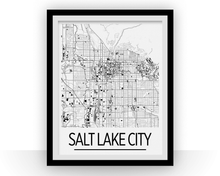 Load image into Gallery viewer, Salt Lake City Map Poster - usa Map Print - Art Deco Series