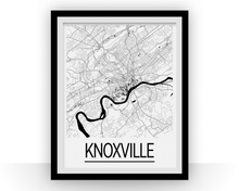 Load image into Gallery viewer, Knoxville Map Poster - tennessee Map Print - Art Deco Series