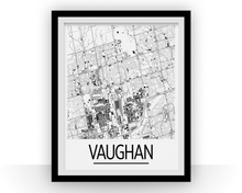 Load image into Gallery viewer, Vaughan Ontario Map Poster - Ontario Map Print - Art Deco Series
