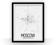 Load image into Gallery viewer, Moscow ID Map Poster - Idaho Map Print - Art Deco Series