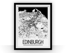 Charger l'image dans la galerie, Edinburgh Map Poster - uk Map Print - Art Deco Series