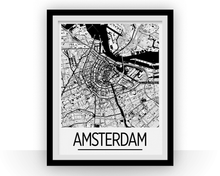 Charger l'image dans la galerie, Amsterdam Map Poster - netherland Map Print - Art Deco Series