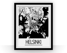 Charger l'image dans la galerie, Helsinki Map Poster - finland Map Print - Art Deco Series