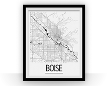 Charger l'image dans la galerie, Boise Map Poster - usa Map Print - Art Deco Series