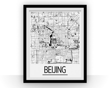 Charger l'image dans la galerie, Beijing Map Poster - china Map Print - Art Deco Series