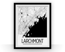 Charger l'image dans la galerie, Affiche cartographique de Larchmont NY - Style Art Déco